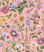 Load image into Gallery viewer, Garden of Dreams Wallpaper - Fleur Harris - Enchanted Gardens Collection - Colorway: Perfect Peach - Swatch