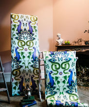 Load image into Gallery viewer, Garden of Elysium Wallpaper - Fleur Harris - Enchanted Gardens Collection - Colorway: Ethereal Blue - Insitu