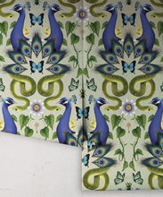 Load image into Gallery viewer, Garden of Elysium Wallpaper - Fleur Harris - Enchanted Gardens Collection - Colorway: Taupe Gray - Roll