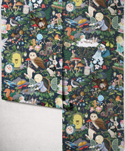 Load image into Gallery viewer, The Faraway Tree Wallpaper - Colourway: Night - Insitu