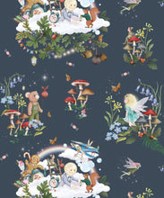 Load image into Gallery viewer, Land of Enchantments Wallpaper - Colourway: Navy - Swatch