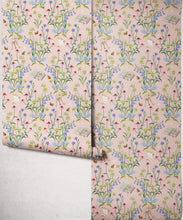 Load image into Gallery viewer, Storybook Meadow Wallpaper - Colourway: Blush - Insitu