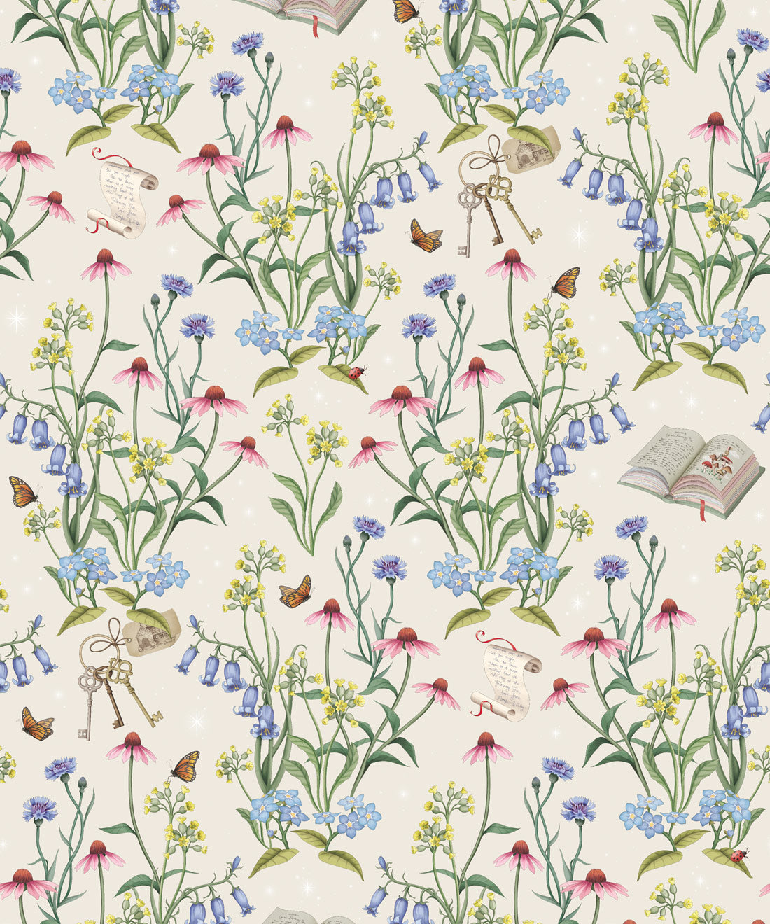 Storybook Meadow Wallpaper - Colourway: Canvas - Swatch