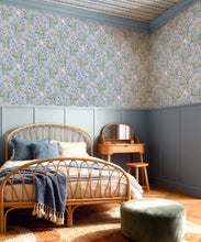 Load image into Gallery viewer, Storybook Meadow Wallpaper - Colourway: Periwinkle - Roll