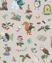 Load image into Gallery viewer, Faraway Friends Wallpaper - Colourway: Mushroom - Swatch