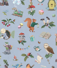 Load image into Gallery viewer, Faraway Friends Wallpaper - Colourway: Periwinkle - Swatch