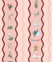 Load image into Gallery viewer, Slippery Slip Wallpaper - Colourway: Blush - Swatch