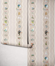 Load image into Gallery viewer, Slippery Slip Wallpaper - Colourway: Mushroom - Insitu