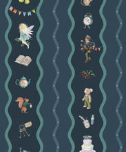 Load image into Gallery viewer, Slippery Slip Wallpaper - Colourway: Night - Swatch