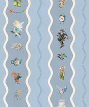 Load image into Gallery viewer, Slippery Slip Wallpaper - Colourway: Periwinkle - Swatch