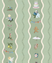 Load image into Gallery viewer, Slippery Slip Wallpaper - Colourway: Sage - Swatch