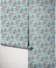 Load image into Gallery viewer, The Wishing Door Wallpaper - Colourway: Periwinkle - Insitu