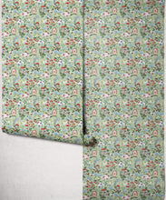 Load image into Gallery viewer, The Wishing Door Wallpaper - Colourway: Sage - Insitu