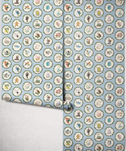 Load image into Gallery viewer, Enchanted Keepsakes Wallpaper - Colourway: Periwinkle - Insitu