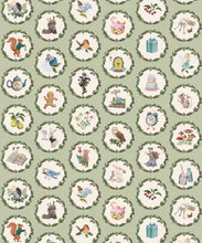 Load image into Gallery viewer, Enchanted Keepsakes Wallpaper - Colourway: Sage - Swatch