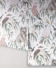 Load image into Gallery viewer, Bush Babies Wallpaper • Children's Wallpaper • Gardenia • Roll