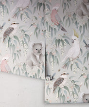 Load image into Gallery viewer, Bush Babies Wallpaper • Children's Wallpaper • Salt Bush • Roll