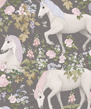 Load image into Gallery viewer, Field Of Dreams Wallpaper • Children's Wallpaper • Starlight Gray • Swatch
