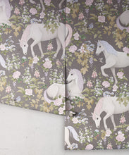 Load image into Gallery viewer, Field Of Dreams Wallpaper • Children's Wallpaper • Starlight Gray • Roll