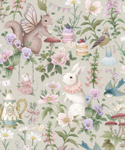 Load image into Gallery viewer, Garden Party Wallpaper • Children's Wallpaper • Gentle Sage • Swatch
