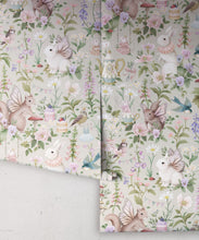 Load image into Gallery viewer, Garden Party Wallpaper • Children's Wallpaper • Gentle Sage • Roll