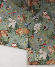 Load image into Gallery viewer, In The Woods Wallpaper • Children's Wallpaper • Chateau • Roll