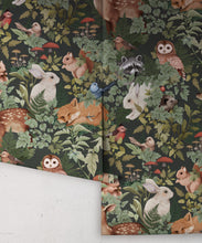 Load image into Gallery viewer, In The Woods Wallpaper • Children's Wallpaper • Forest • Roll