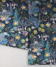 Load image into Gallery viewer, Treasure Reef Wallpaper • Children's Wallpaper • Deep ocean • Roll