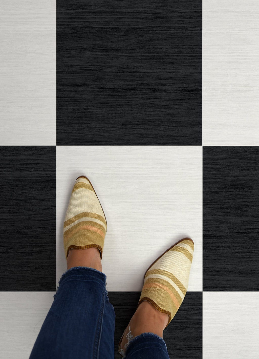 Chris Loves Julia Lawrence Peel & Stick Floor Tiles
