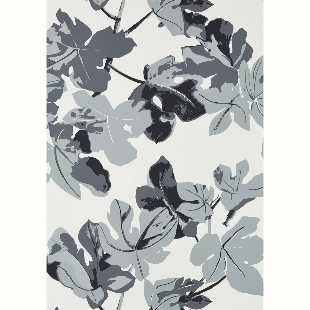 Fig Leaf Wallpaper by Peter Dunham - Original on White