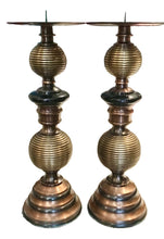 Load image into Gallery viewer, pair vintage style pillar holders