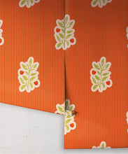 Load image into Gallery viewer, Piper,Nooooo Wallpaper | Colourway: Tangerine | Anything But Basic Collection | Gray Benko x Milton&amp;King | Roll