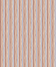 Load image into Gallery viewer, Can’t Keep It Straight Wallpaper | Colourway: Brick &amp; Periwinkle | Anything But Basic Collection | Gray Benko x Milton&amp;King | Swatch