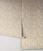 Load image into Gallery viewer, Mary Lennox Wallpaper | Colourway: Peach &amp; Mustard | Anything But Basic Collection | Gray Benko x Milton&amp;King | Roll