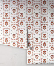 Load image into Gallery viewer, Flora Wallpaper | Colourway: Brown &amp; Black | Anything But Basic Collection | Gray Benko x Milton&amp;King | Roll