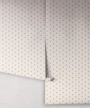 Load image into Gallery viewer, Nana’s Kitchen Wallpaper | Colourway: Ivory, Burgundy &amp; Blue | Anything But Basic Collection | Gray Benko x Milton&amp;King | Roll