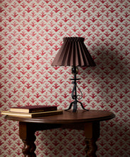Load image into Gallery viewer, Astor Grasscloth Wallpaper - Colorway: Peony - Pattern Play Collection - Insitu