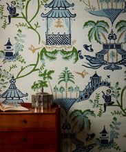 Load image into Gallery viewer, Mulberry Grasscloth Wallpaper - Colorway: Jungle - Pattern Play Collection - Insitu