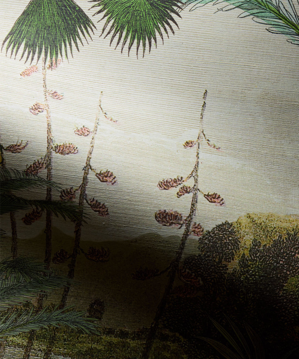 South Asian Subcontinent Grasscloth Wallpaper - Colorway: Beige - Rich Traditions Collection - Swatch