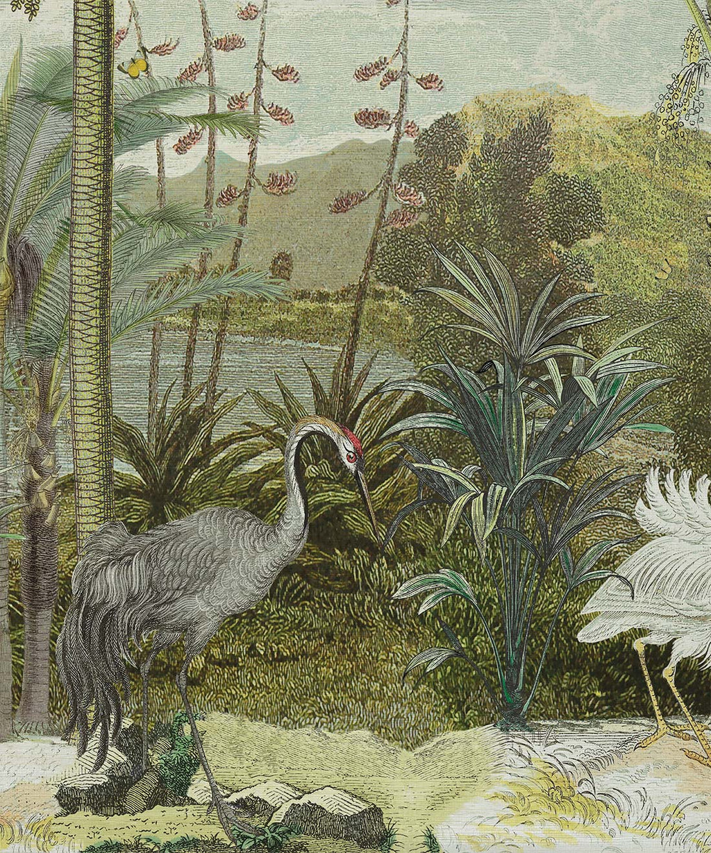 South Asian Subcontinent Grasscloth Mural - Image 5