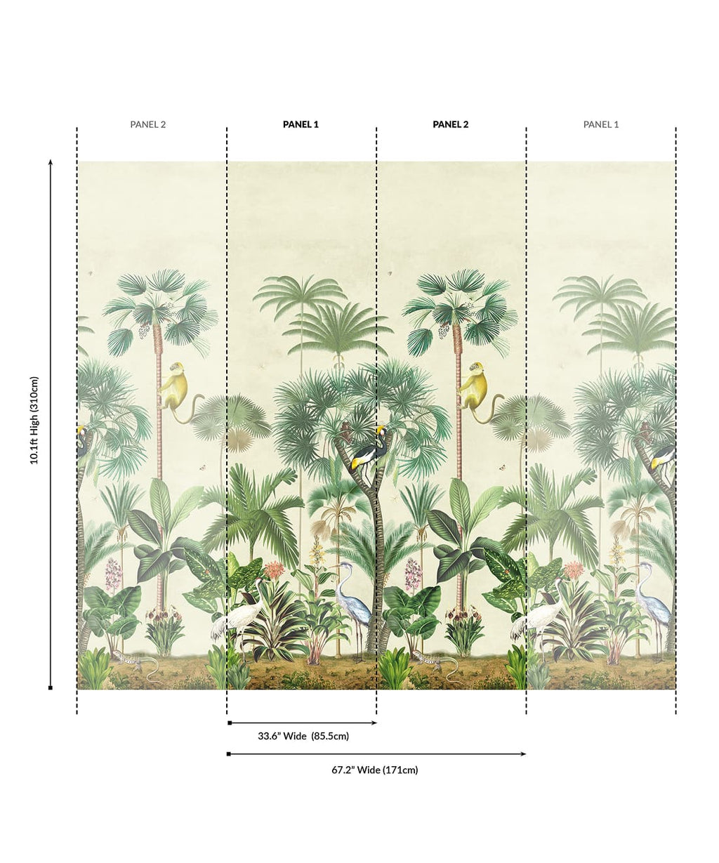 Indian Summer Grasscloth Mural - Image 6