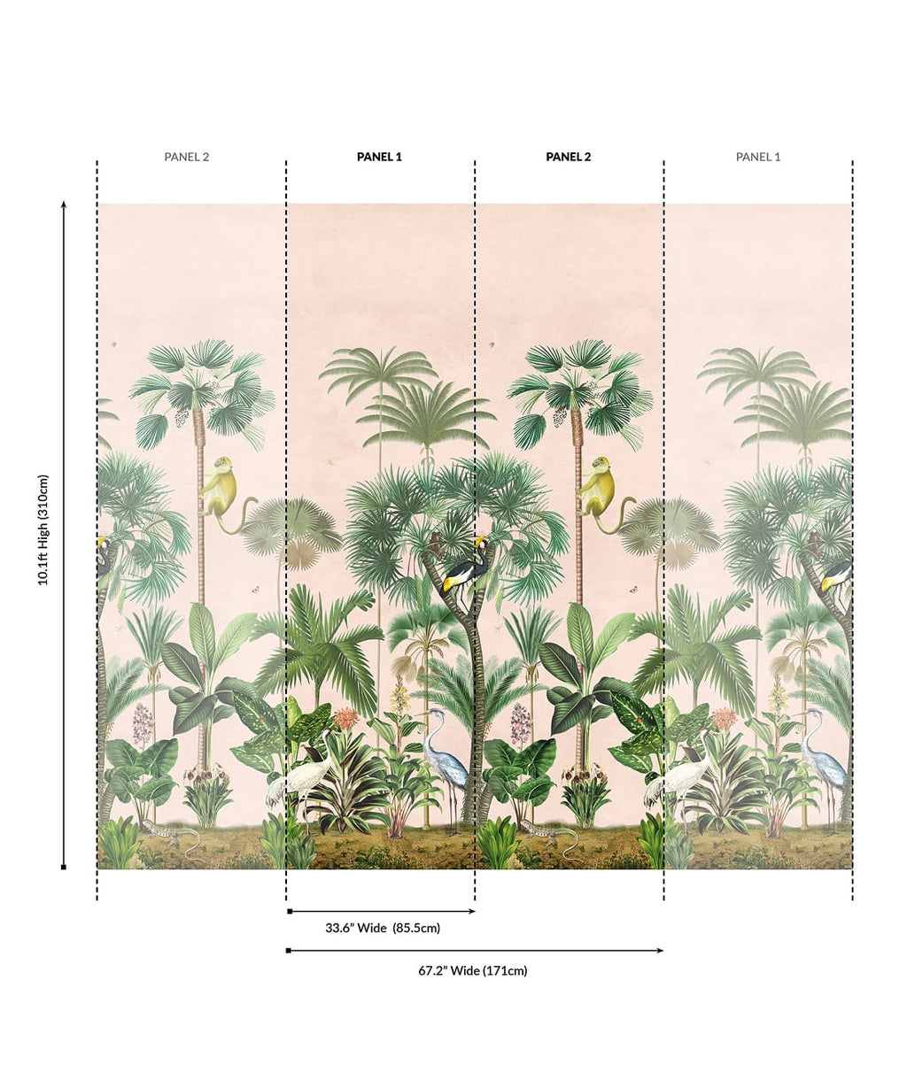 Indian Summer Grasscloth Mural - Image 8