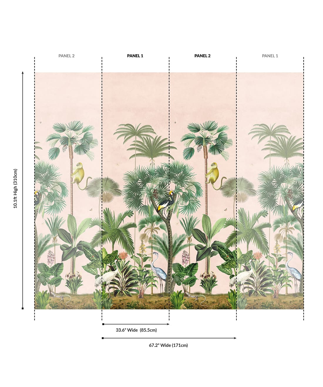 Indian Summer Grasscloth Mural - Image 8
