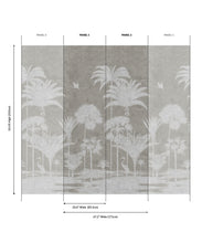 Load image into Gallery viewer, Shadow Palms Grasscloth Mural - Image 4