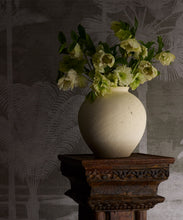 Load image into Gallery viewer, Shadow Palms Grasscloth Wallpaper - Colorway: Beige - Rich Traditions Collection - Insitu