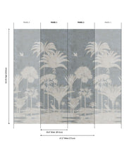 Load image into Gallery viewer, Shadow Palms Grasscloth Mural - Image 6