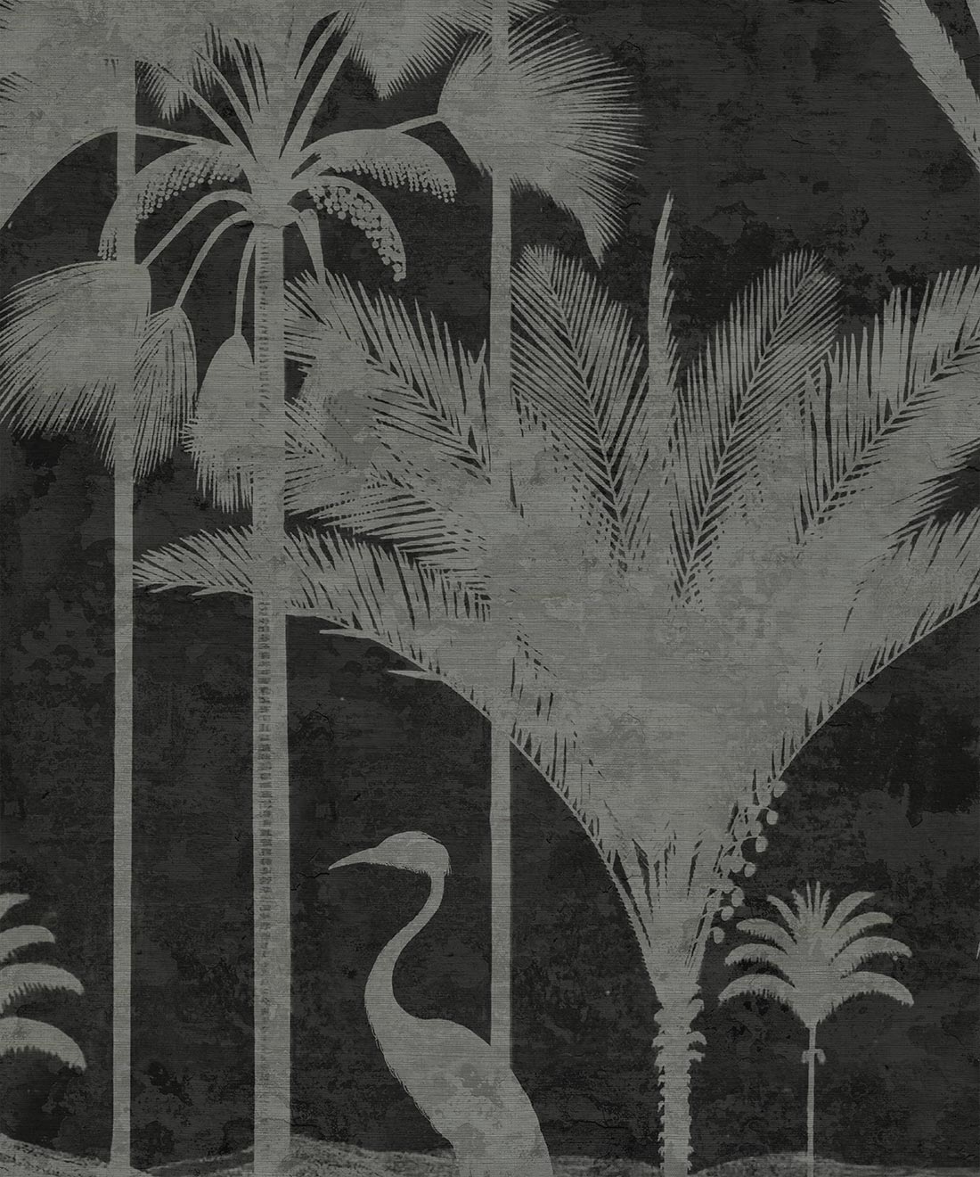 Shadow Palms Grasscloth Mural - Image 7