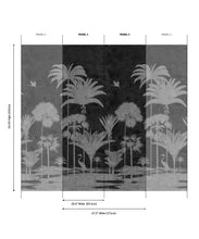 Load image into Gallery viewer, Shadow Palms Grasscloth Mural - Image 8