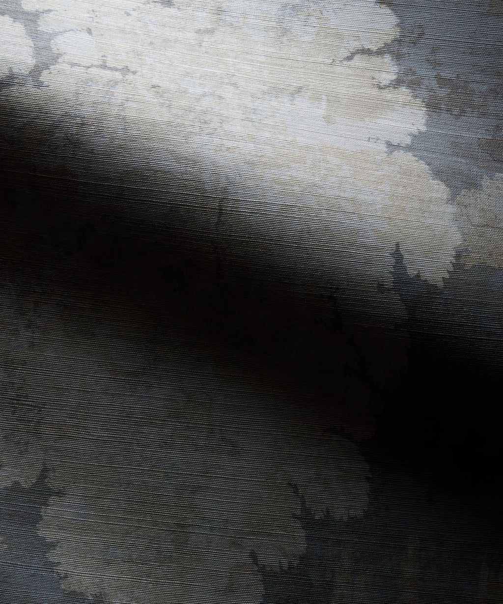 Tuscan Landscape Grasscloth Wallpaper - Colorway: Blue - Rich Traditions Collection - Swatch
