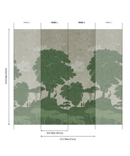 Load image into Gallery viewer, Tuscan Landscape Grasscloth Mural - Image 8